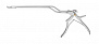 Байонетный нейрохирургические кусачки Kerrison из 2 частей, 23 см, 1 мм