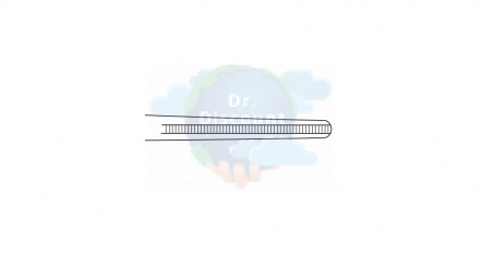 Пинцет сосудистый De Bakey, атравматический, 3,5 мм, длина 24 см